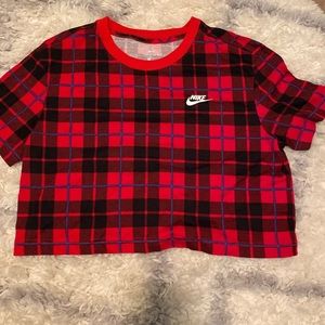 Nike Plaid Crop Top